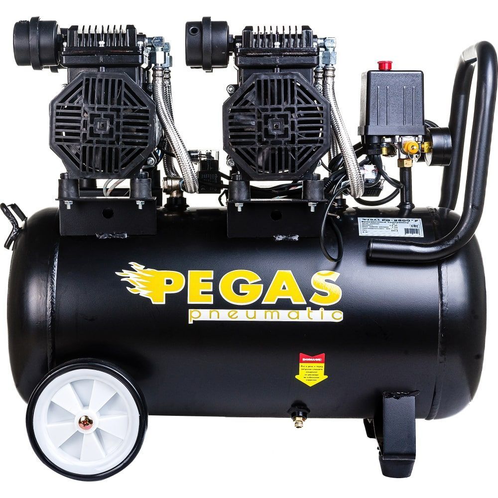 Бесшумный безмасляный компрессор Pegas pneumatic PG-2800*2