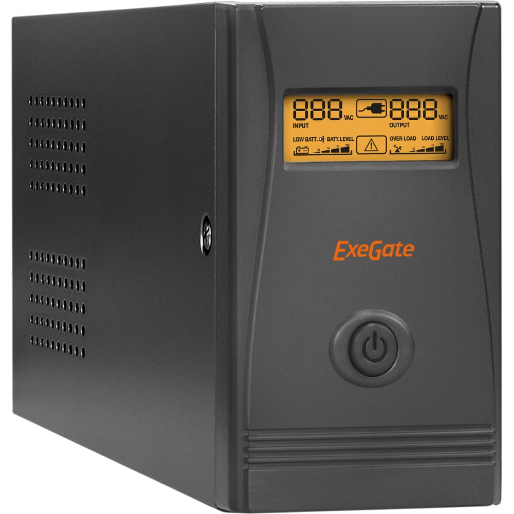 Источник бесперебойного питания ExeGate Power Smart ULB-600.LCD.AVR.EURO.RJ.USB